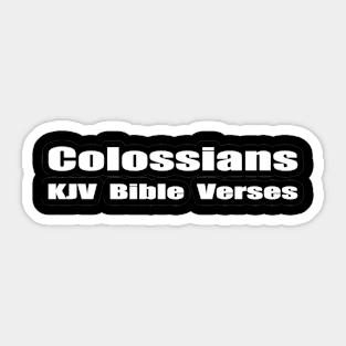 Colossians KJV Bible Verses Sticker